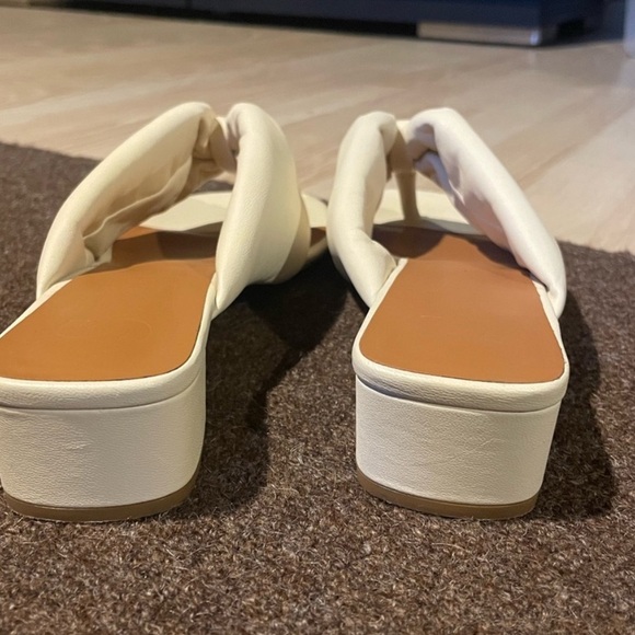 STAUD Cream Leather Shoes Size 8 - Picture 7 of 8